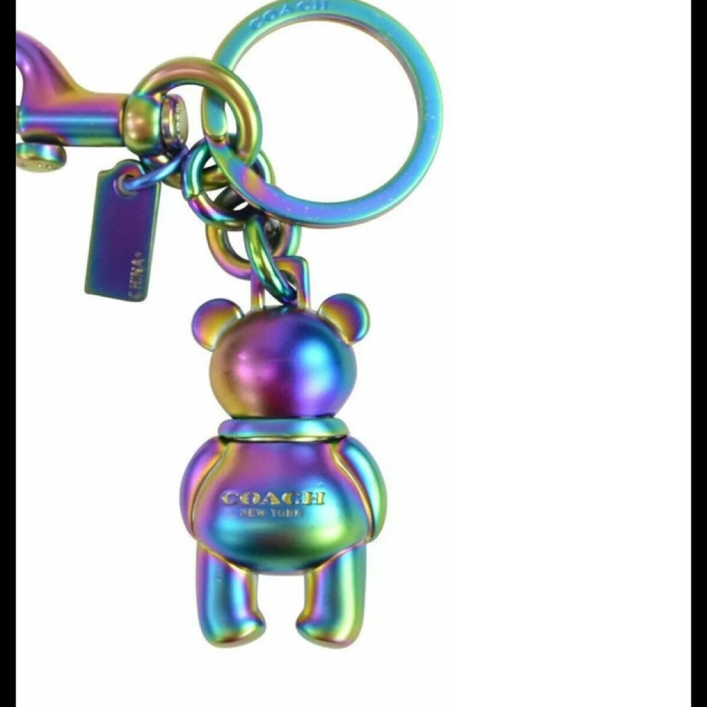 Coach bear key or charm.